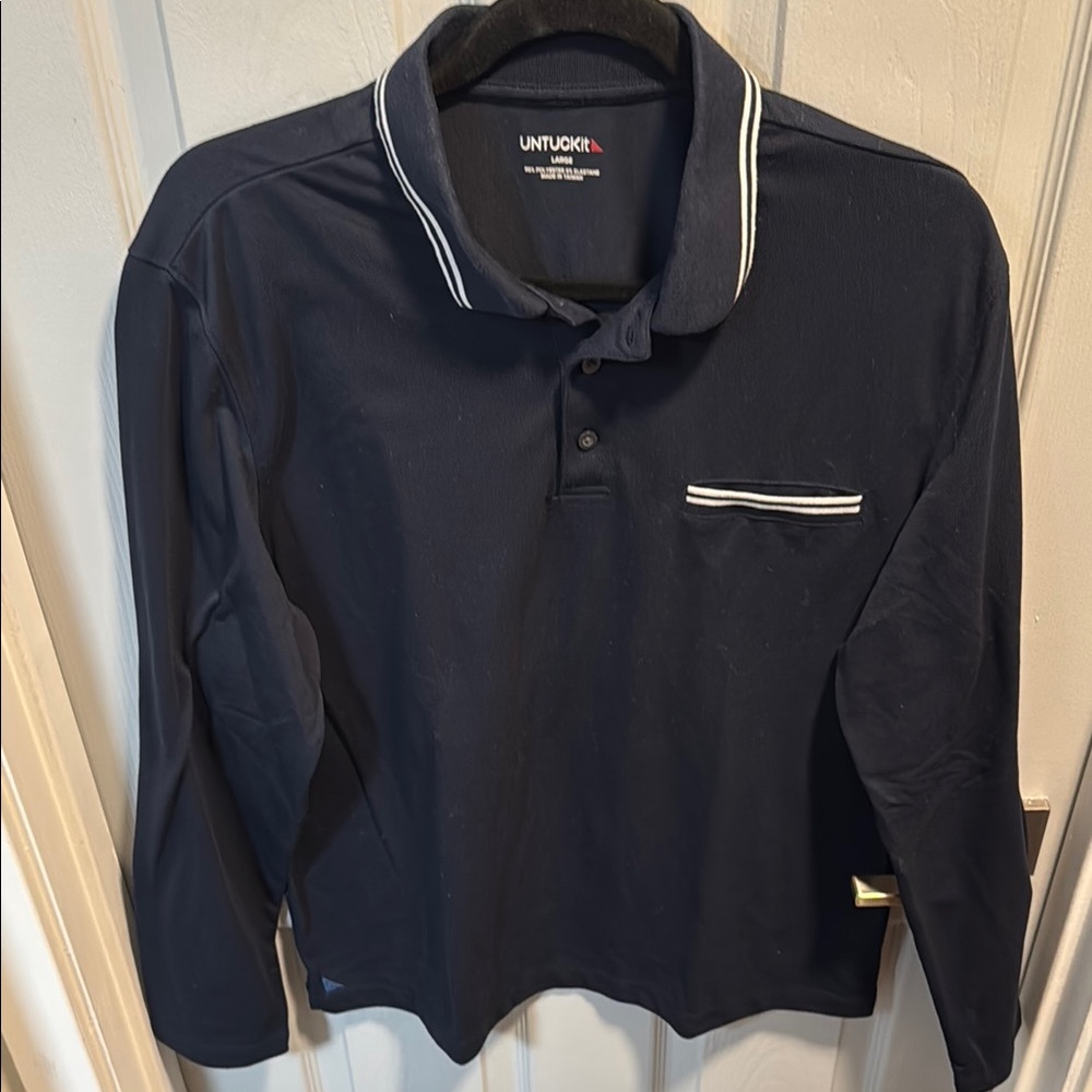 UNTUCKit Men's Navy Polo Shirt